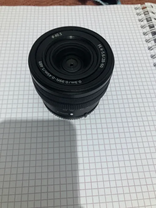 Objectif sony FE 28-60 mm F4-5.6 avec filter UV