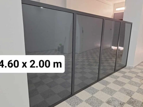 Séparations en aluminium noir 4.6 L x 2 H m