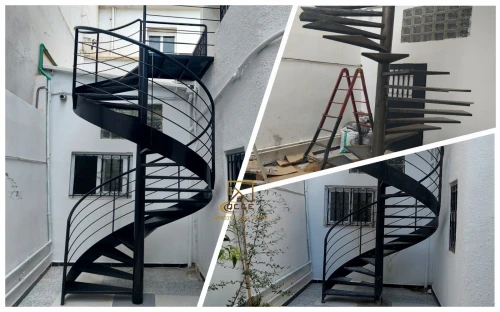 Fabrication charpente métallique, hangars et escalier d'urgence et de ferronnerie