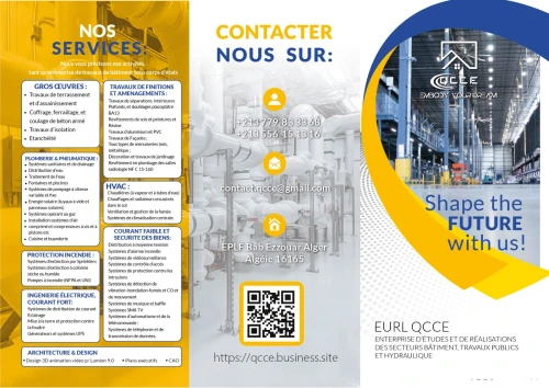 Construction Travaux de bâtiment industriels et habitation béton armé et construction métallique
