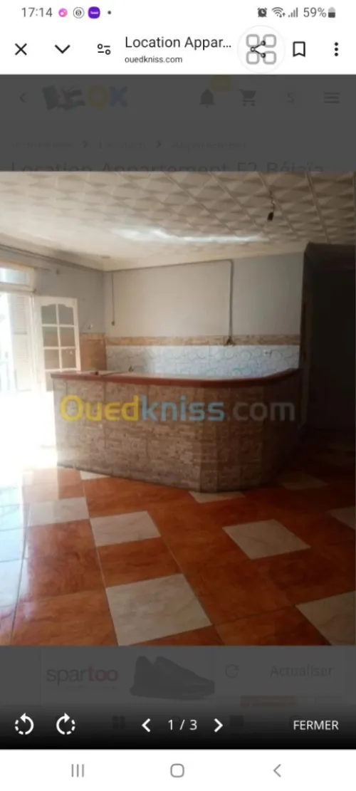 Location Appartement F3 Béjaïa Bejaia