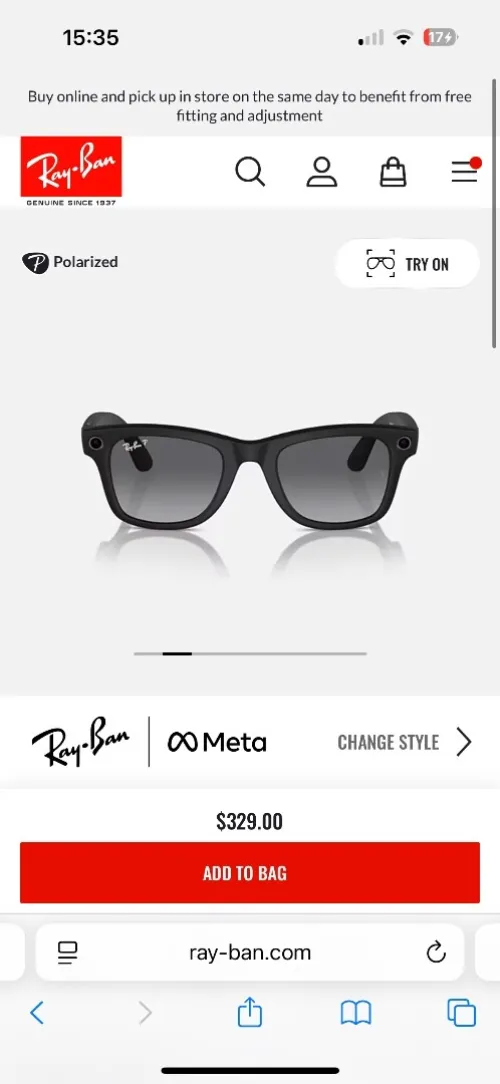 Ray ban Meta lunette caméra 
