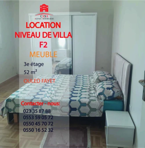 Location Appartement Niveau de villa F2 Alger Ouled fayet