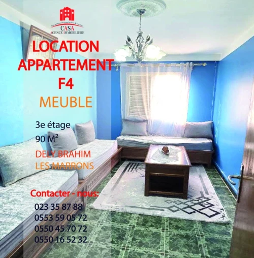 Location Appartement F4 Alger Dely brahim