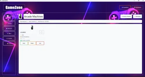 Logiciel de gestion de salle de jeux , fiable et testé