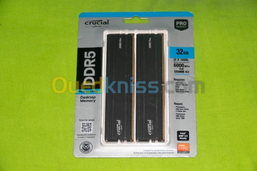 Crucial Pro 32GB Kit (2x16GB) DDR5-6000 UDIMM