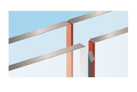 Cloison amovible joint ruban adhésif pour bord à bord