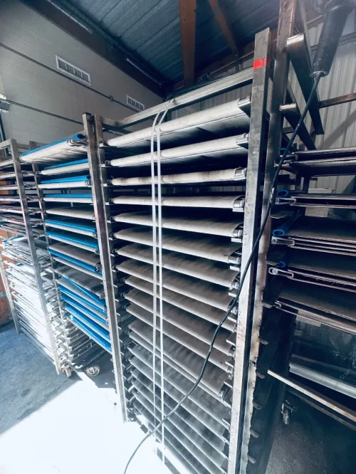 LOT COMPLET de BOULANGERIE INDUSTRIELLE Matériel professionnel Lignes de production complètes 2900 baguettes/heure
