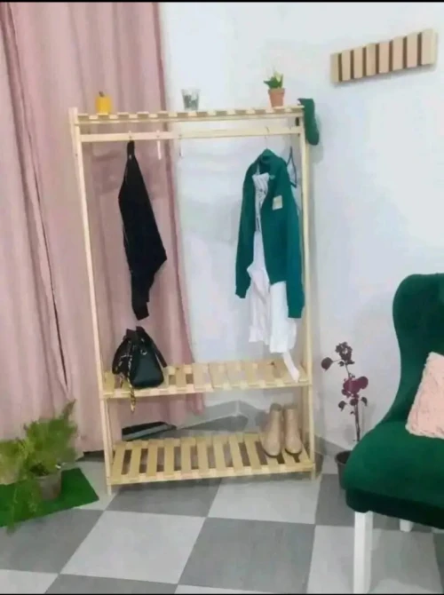 Penderie bois rouge _ دريسينغ مفتوح مصمم خصيصا لك