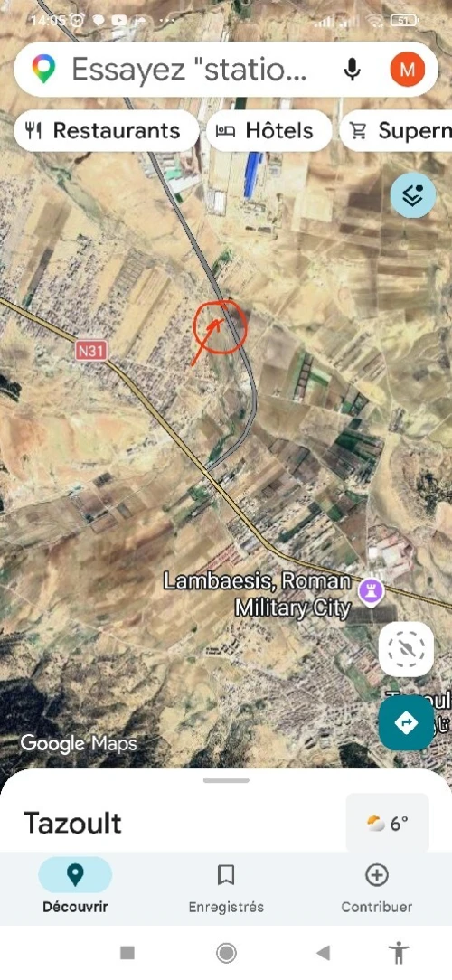 Vente Terrain Batna Tazoult