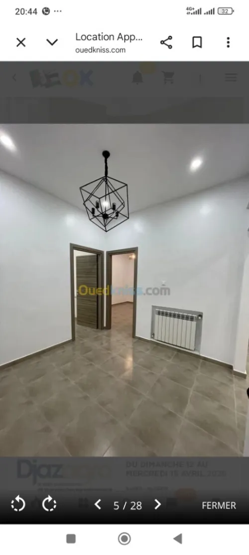 Location Appartement F3 Alger Ouled fayet