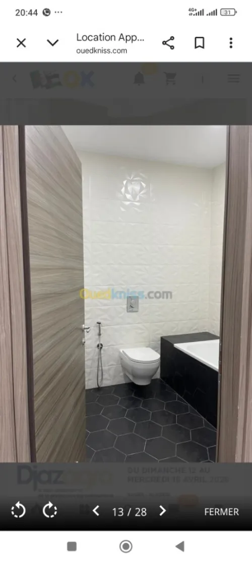 Location Appartement F3 Alger Ouled fayet