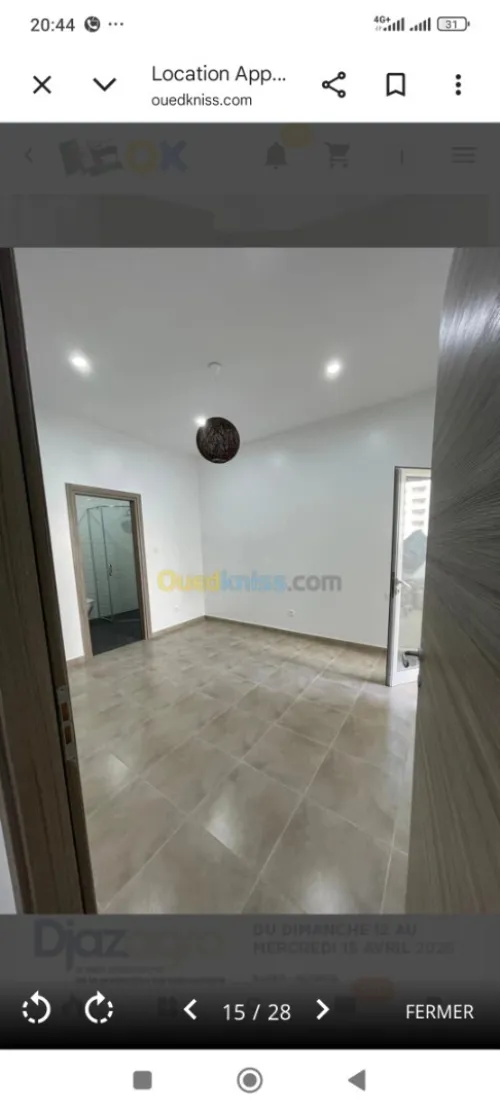Location Appartement F3 Alger Ouled fayet