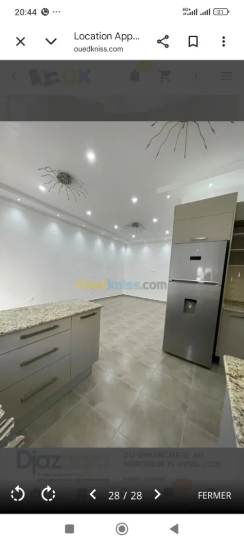 Location Appartement F3 Alger Ouled fayet