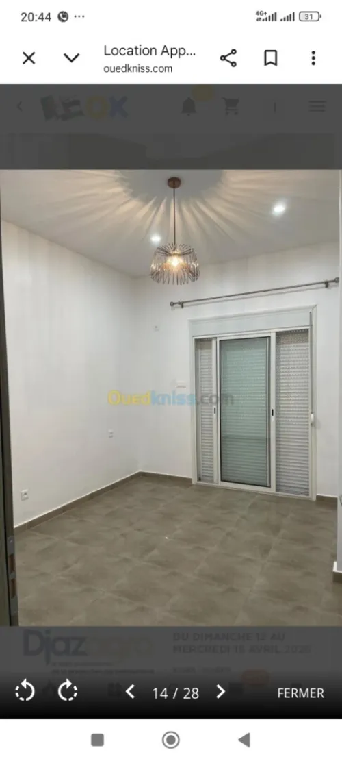 Location Appartement F3 Alger Ouled fayet