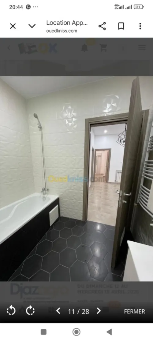 Location Appartement F3 Alger Ouled fayet