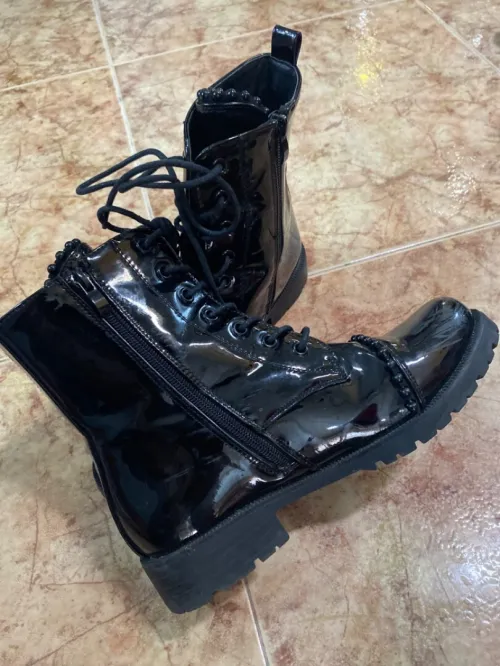 Botte noir vernis 