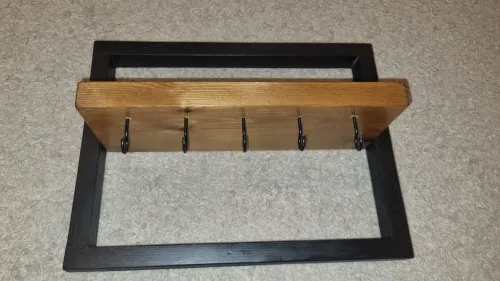 Étagère murale avec crochets pour clé