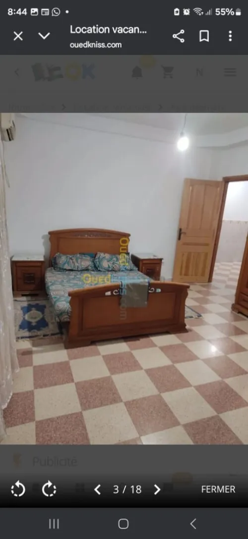 Location Appartement F2 Alger Birkhadem