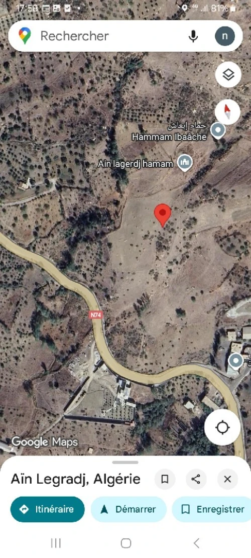 Vente Terrain Sétif Beni ouartilene
