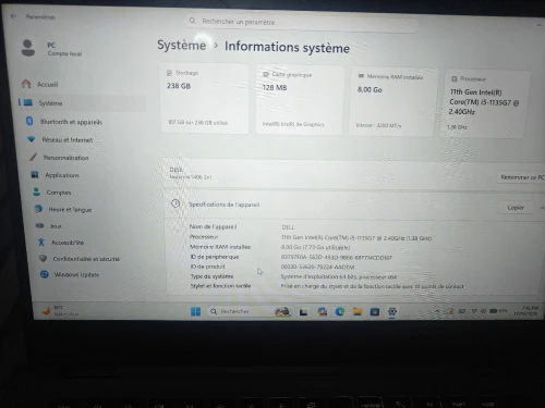 Dell inspiron 5406 2n1