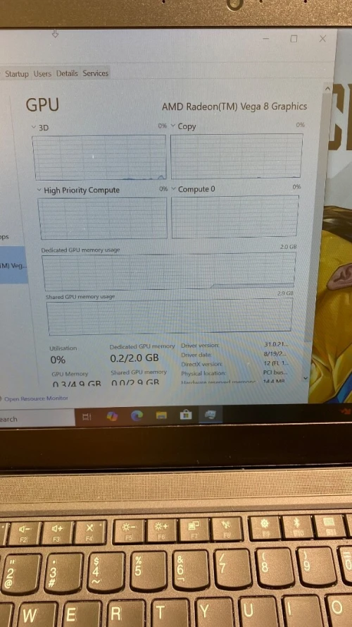 LENOVO T495 RYZEN 5 pro 3500U 8RAM 256SSD
