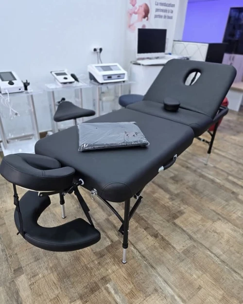 Table de massage / table d'examen pliable en aluminium 