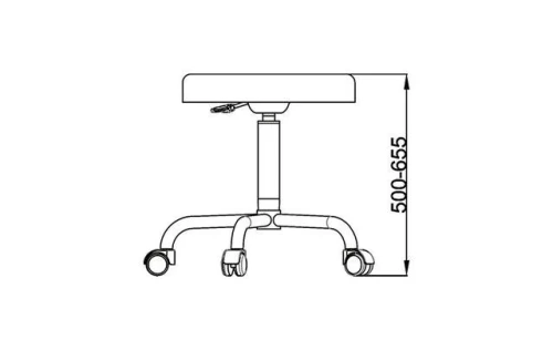 Tabouret ajustable rond 