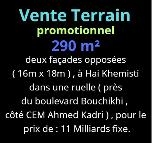 Vente Terrain Oran Bir el djir