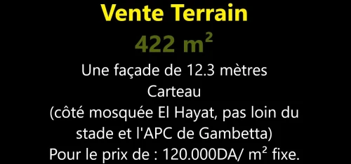 Vente Terrain Oran Oran