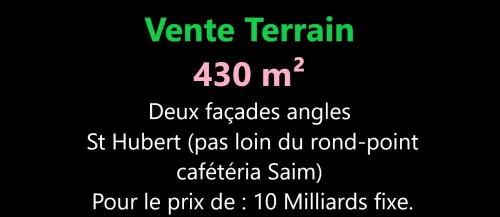 Vente Terrain Oran Oran
