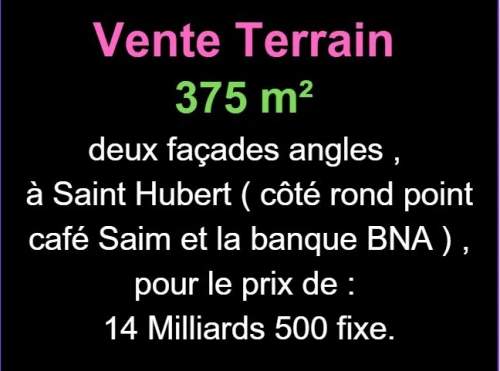 Vente Terrain Oran Oran