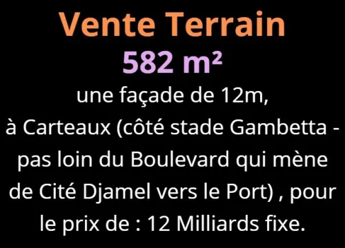 Vente Terrain Oran Oran