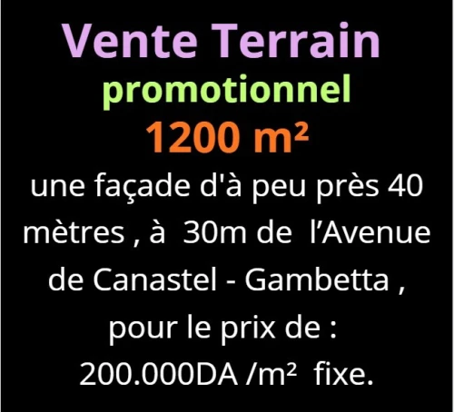 Vente Terrain Oran Oran