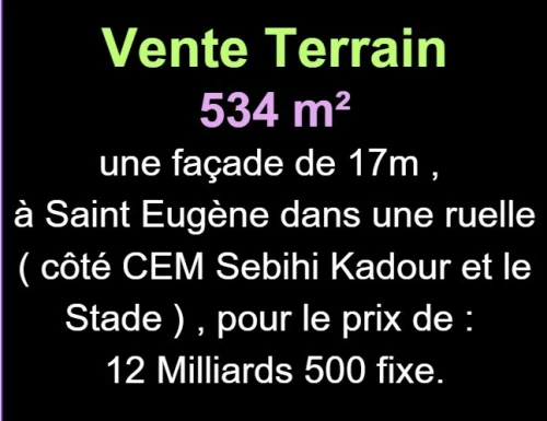 Vente Terrain Oran Oran
