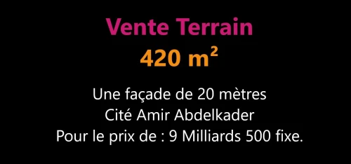 Vente Terrain Oran Oran