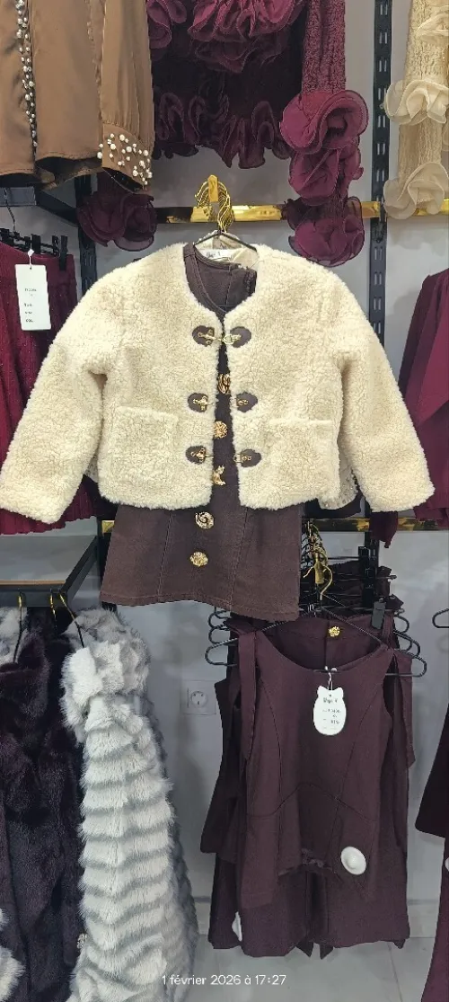 Veste avec effet fourrure