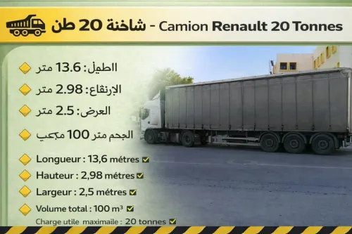 نقل البضائع والترحيل 10 طن | Transport de marchandises & déménagement 10 tonnes
