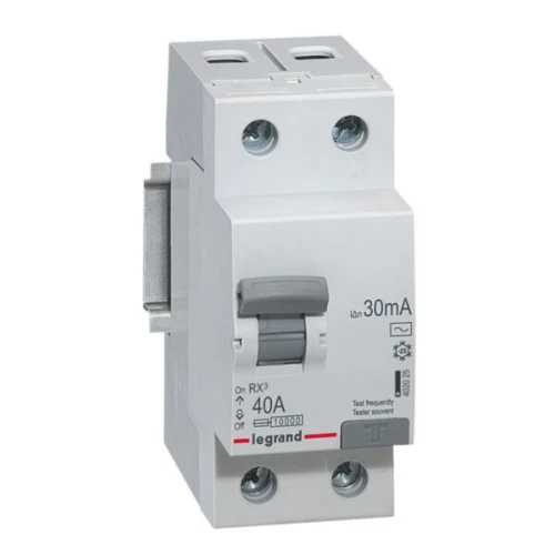 Interrupteur différentiel dx3 2P 230V 40A typeAC 30mA