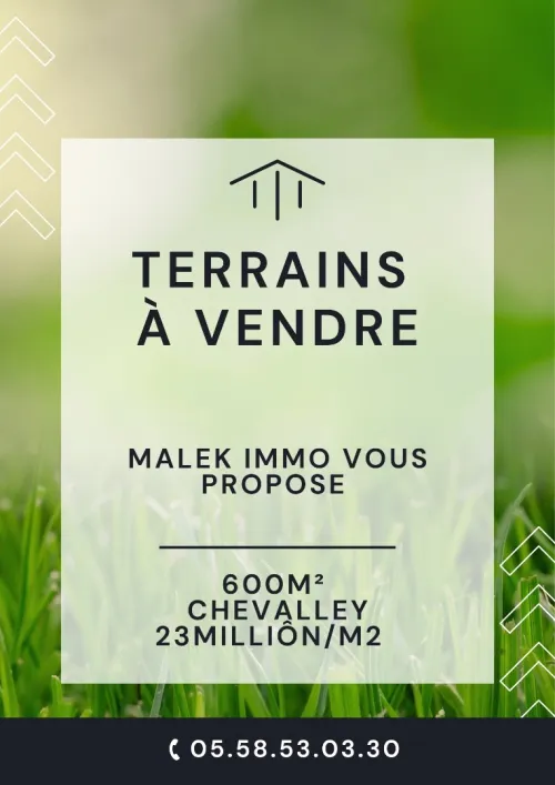 Vente Terrain Alger Chevalley