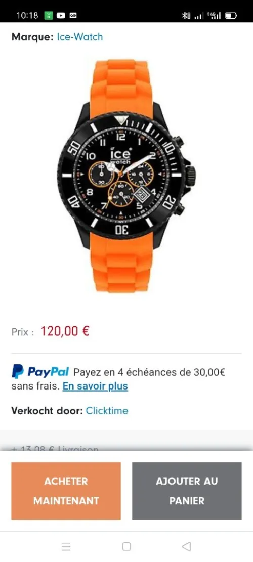 Montre homme ICE Watch original