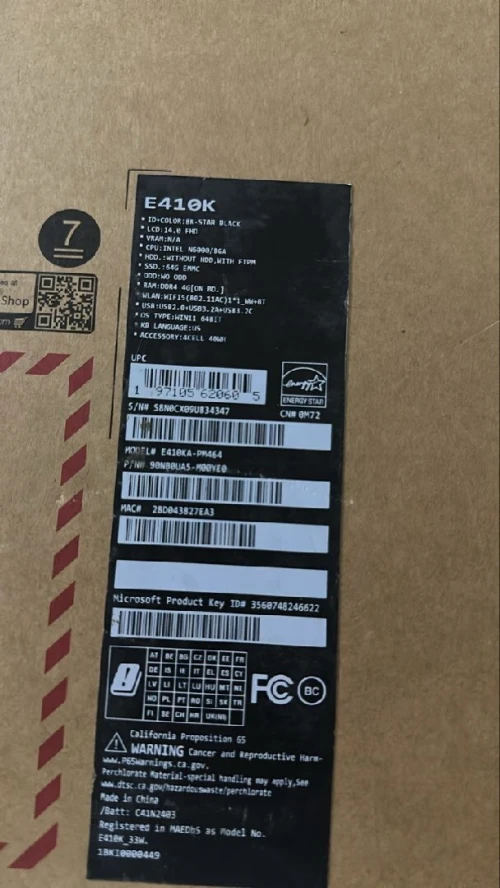Laptop Asus E410K