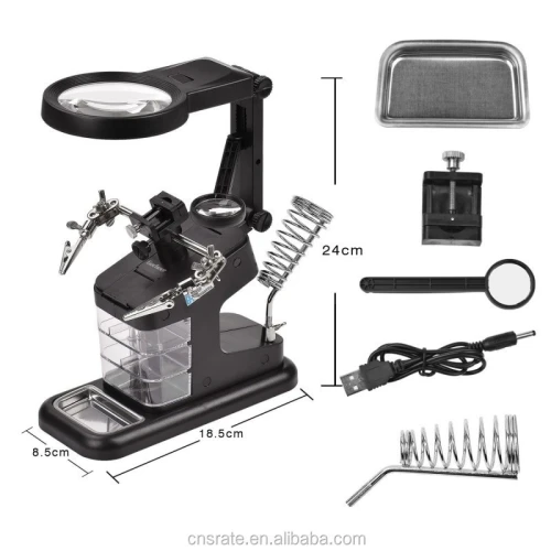 TH-7026 Loupe Lampe De Laboratoire , Led Loupe De Bureau, Led Lampe Loupe arduino