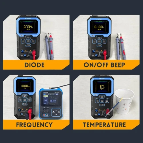 FNIRSI DMT 99 Multimètre Numérique 9999 Comptes Intelligent Professionnel Testeur 1000V 10A 