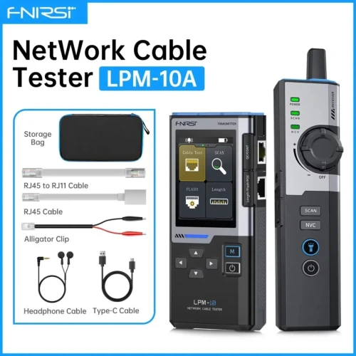 FNIRSI LPM-10A  Testeur de Câbles Intelligent RJ45 / RJ11