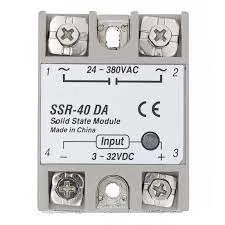 Relais À Semi-Conducteur Monophasé SSR-25-40-60 DD Entrée Relais 3-32V DC Sortie 24-380V VAC ARDUINO