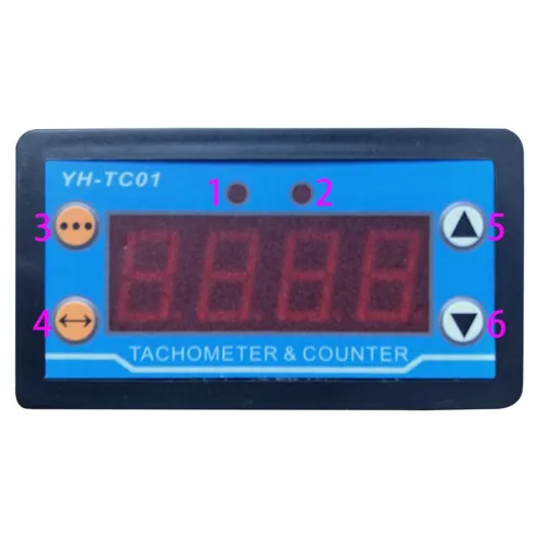 Tachymètre Numérique 4 Bits Haute Précision  YH-TC01 DC 9-24V 5A  Compteur De Vitesse 
