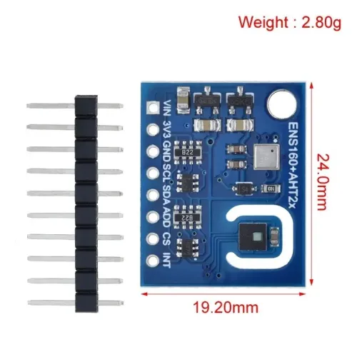 Capteur de dioxyde de carbone,ENS160 arduino + AHT21
