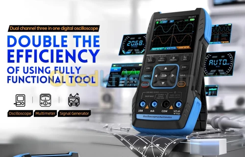 FNIRSI Oscilloscope numérique 2C23T MULTIMETRE ET générateur de signal de fonction  3 en 1