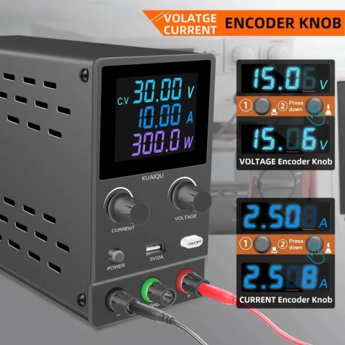ALIMENTATION LABO ROGRAMMABLE KUAIQU-SPPS3010D (30V ~ 10A) ÉCRAN COULEUR